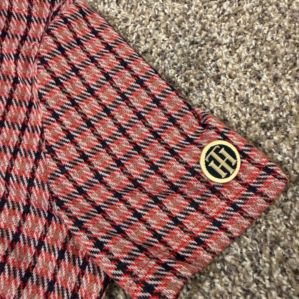Tommy Hilfiger Red and Black Checkered Mini Dress - Picture 3 of 4